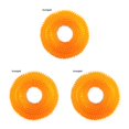 thumbnail image 2 of Methold Pet Chew Toy Training Squeak Ring Ball TPR Molar Sound Juego Interactivo Juguete, Naranja, S Type1 NO1, 2 of 6