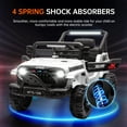 thumbnail image 3 of Arnahaishe 12V Kids Electric Vehicles for Kids, Battery Powered Ride on Car Toys for Boys Girls w/ Remote Control, Four-wheel Suspension, USB, Bluetooth, Power Display, Lights, White, 3 of 7