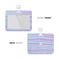 thumbnail image 2 of Kdxio Striped Gradient Card Badge Holder Work Badge Sleeve for Office, School, Factory, ID Credit Cards, Driver Licenses and Passes, 2 of 7