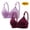 Purple, variant on Itsame 2PC Bras for Women's Full Support Everyday Casual Bra Set Standard Straps Breathable Wireless Comfort Bralette Black Size M