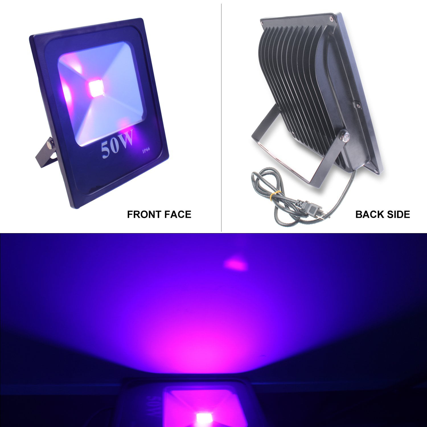10W High Power UV Ultraviolet Blacklight Waterproof Exulight UV LED Flood Light 