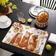 thumbnail image 4 of Fall Placemats Set of 2, Thanksgiving Autumn Harvest Pumpkins Leaves Washable Wipeable Table Mats for Dining Tables, Indoor Outdoor Kitchen Place Mats for Holiday Party Table Decor, 4 of 9