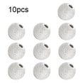 thumbnail image 4 of 10 piezas de cuentas de bola redondas, cuentas espaciadoras plateadas plateadas, suministros de joyería hechos a mano, accesorios para hacer Ropa, zapatos y accesorios Miscelánea Oro Blanco 3MM Sonducket AP010775-01B, 4 of 6