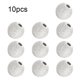thumbnail image 3 of 10 piezas de cuentas de bola redondas, cuentas espaciadoras plateadas plateadas, suministros de joyería hechos a mano, accesorios para hacer Ropa, zapatos y accesorios Miscelánea Oro Blanco 4MM Qarigey AP010775-02B, 3 of 6