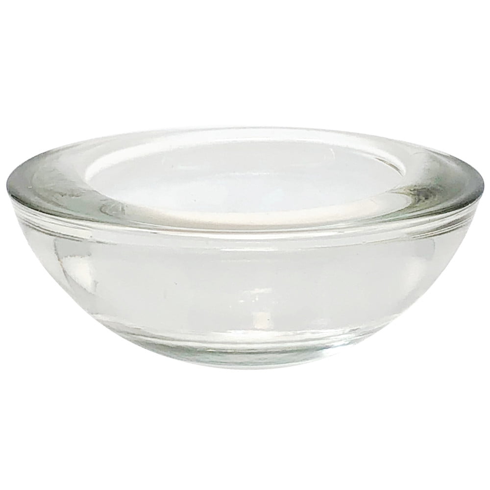 Buy Just Artifacts Round Clear Glass Tealight Candle Holder 1Inch (Set