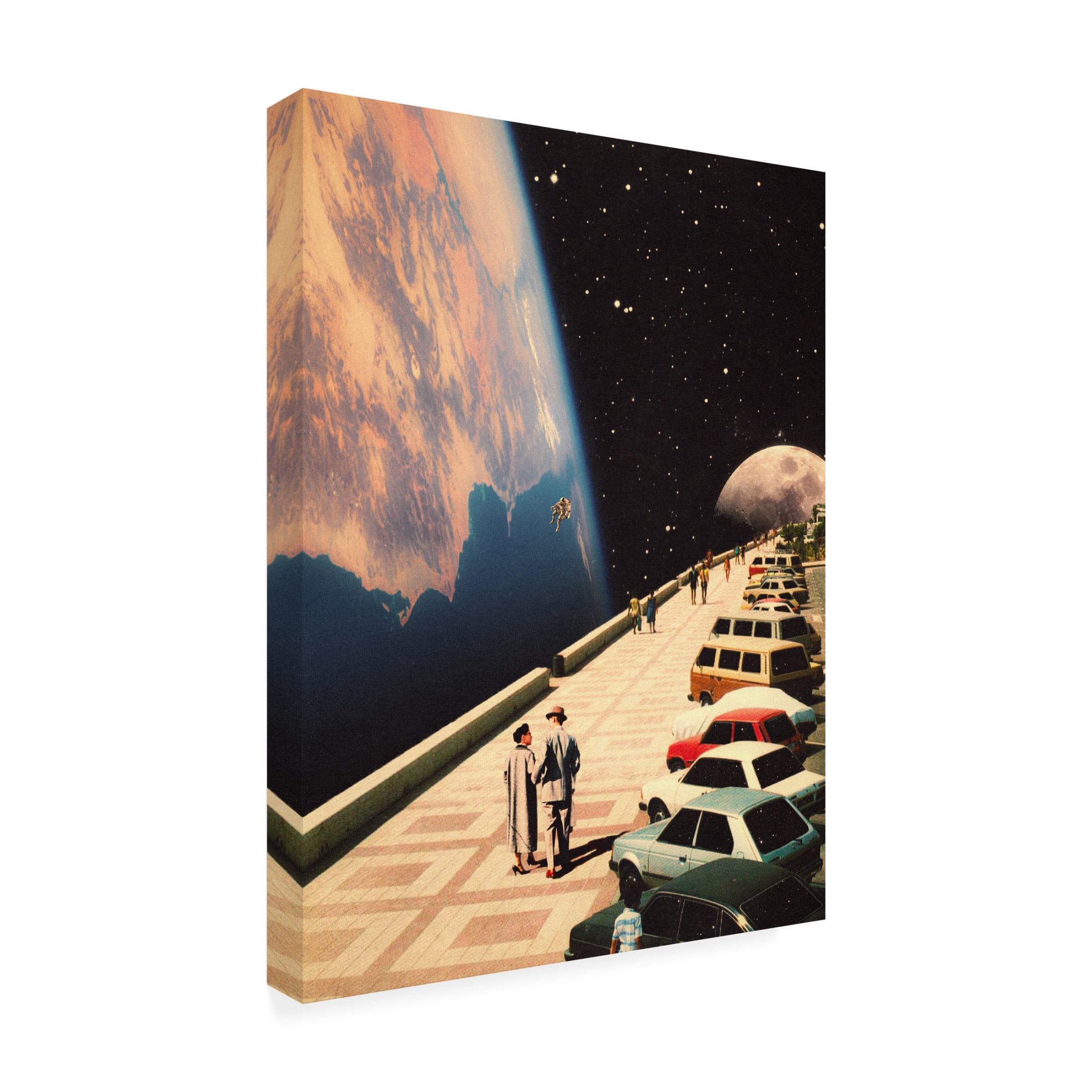 Trademark Fine Art Taudalpoi  Space Promenade Canvas Wall Art