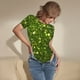 thumbnail image 3 of Fotbe Green Glitter Sparkle Body de Mujer con Cuello Redondo y Mangas Cortas, Sin Mangas Ajustado, Suave, Cómodo y Básico-XX-Large, 3 of 7