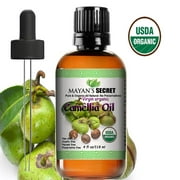 Mayan's Secret Pure Virgin Organic Camellia Essential Oil Cold Pressed For Natural Hair Skin Care - Non GMO, All Natural, USDA Certified, 4oz