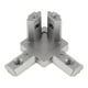 thumbnail image 1 of Serie 2020 UE, para de extrusión de aluminio con ranura en T, conector de esquina interior, forma L de tres vías de Cola Conector de esquina interior de 3 vías, 1 of 8