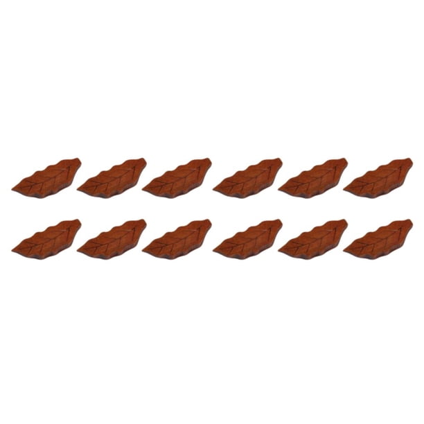 Bewildely Soporte para palillos chinos de 6 piezas con forma de hoja exquisita, elegante soporte para de comedor de estilo japonés para el Café 2Conjunto