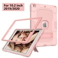 thumbnail image 2 of Dteck Case for Apple iPad 8th Generation 10.2-inch 2020 Released,Shockproof Kickstand Armor 3-Layer Protection Rubber Hybrid iPad 7th Gen 10.2" 2019 Case without Screen Protector Cover,Rosegold, 2 of 6