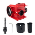 thumbnail image 1 of Kit de Instalación de Cerradura de Puerta, Plantilla para Cerradura de Puerta, Puertas de Madera, Kit de para una Fácil Instalación Cerradura, Color Rojo., 1 of 5