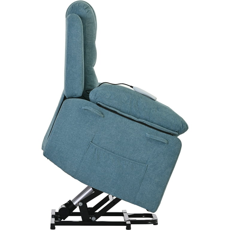 Fabric Lift Chair Overstuffed Power Lift Recliner with Remote