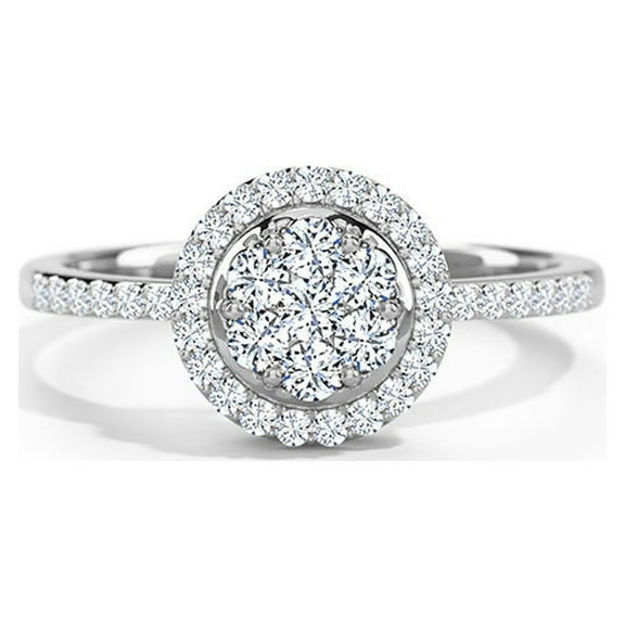 2 CT Round Cut Engagement Ring, Hidden Halo Ring, Wedding Ring, Big Moissanite Ring, Ring for Women, Pave Bridal Ring, Gift for Her