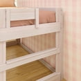 thumbnail image 5 of Max & Lily Loft Bed, Modern Farmhouse Wood Low Twin Loft Bunk Bed for Kids, White Wash, 5 of 9