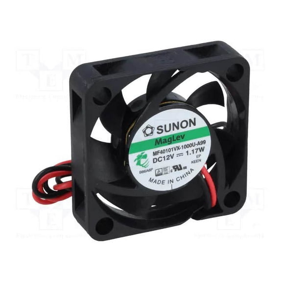 MF40101VX-1000U-A99 - FAN DC 12V 1.5X.4IN 1.17W W/WIRE CFM:8 NOISE:27.3DB