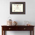 thumbnail image 2 of ArtToFrames 10x14 inch Diploma Frame - Framed in Mahogany and Gold Slope Frame with Black and Gold Mats, Comes with Regular Glass and Sawtooth Hanger for Wall Hanging (D-4447-10x14), 2 of 4