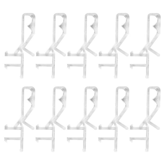 PBPBOX Curtain Clip Curtain Pin Plastic White 40Pcs