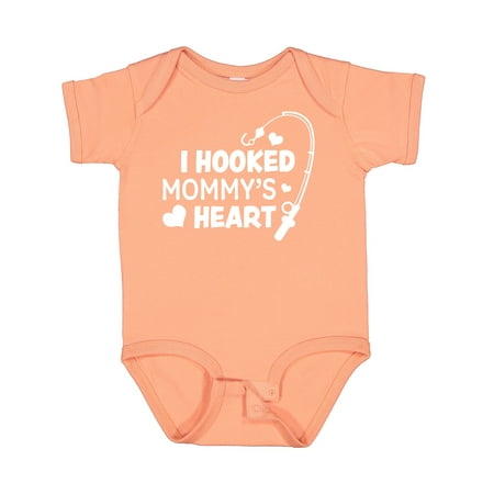 

Inktastic I Hooked Mommy s Heart with Fishing Rod Gift Baby Boy or Baby Girl Bodysuit