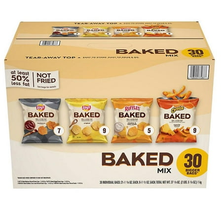 Frito-Lay Baked Mix Chips, Variety Pack, 30 ct.