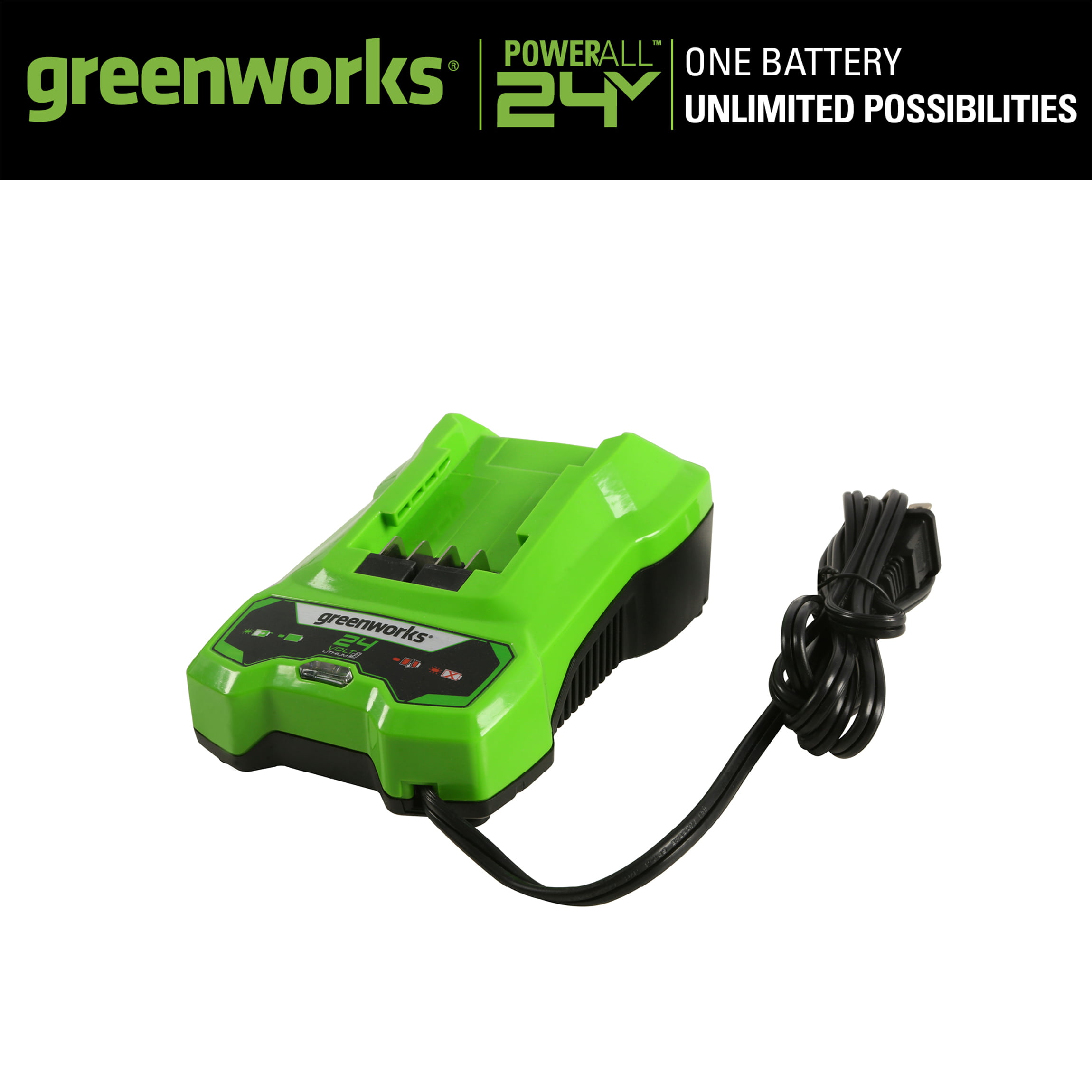 Greenworks 24V Battery Charger, 29862 - Walmart.com - Walmart.com