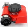 thumbnail image 3 of Nautilus Air Horn 12 volt 139dB Car red Bike Motorcycle Truck, 3 of 4