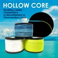 thumbnail image 3 of Reaction Tackle Hollow Core, 16 Strand Braided Fishing Line White - 150LB / 1200yds, 3 of 8