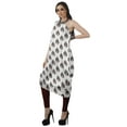 thumbnail image 4 of Moomaya Robe Kurti Sans Manches à une Épaule Imprimée pour Femmes, Vêtement de Créateur Boho pour Fête, 4 of 7