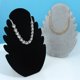 thumbnail image 4 of Soporte para joyería Caballete para joyería Colgante Torre para joyería Soporte para colgante con 5 muescas para cadenas, pulseras Almacenamiento de joyería colgante (2 piezas, neg, 4 of 5