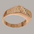 thumbnail image 3 of LBG British Made 9k Rose Gold Natural Peridot Mens band Ring - 33 size options - Size 9.5, 3 of 6
