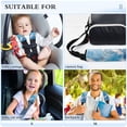 thumbnail image 5 of 2-Pack Seat Belt Covers with Flannel Seatbelt Shoulder Strap Case Adjustable Straps Soft Padding for Car Butterflies and Circular Motif Small, 5 of 8