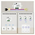thumbnail image 4 of 1/2/3 Gang Smart Wireless Light Switch Remote Control 86 Wall Panel Push Button 10A Receiver For LED/Fan ,Trusted and Reliable, 4 of 7