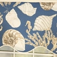 thumbnail image 4 of RLF Home 100% Cotton Seascape Provance  Fully lined Windows Rod Pocket Valance 50" x 15"  Blue, 4 of 6