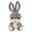 Gray, variant on 13.8 Inch Pink Bunny Plush Toy with Long Ears, Soft Cartoon Rabbit Stuffed Animal for Bed Decor, Lightweight Accompany Doll for Friends