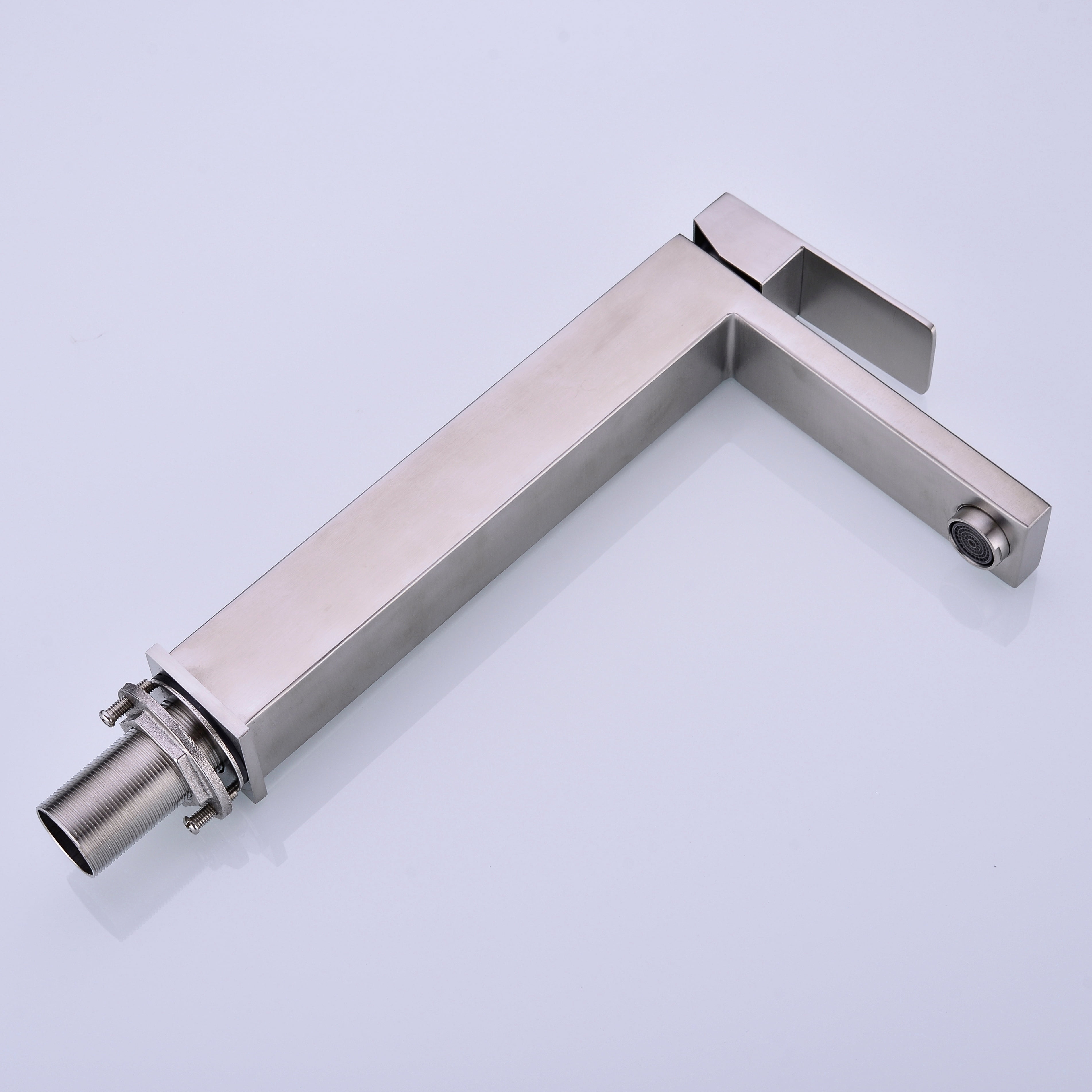 Bathroom Sink Single Handle Faucet with Pop-Up Drain (No Overflow)