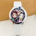 thumbnail image 2 of Relojes para niños Demon Slayer Figura de anime Kimetsu no Yaiba Correa de cuero Reloj de cuarzo de moda Regalos para niños, 2 of 5