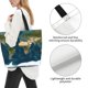 thumbnail image 3 of Disketp World Map Bolsa Tote Estampada para Mujer, Bolso de Hombro y de Mano para Compras y Viajes, 3 of 8