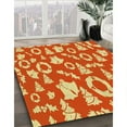 thumbnail image 2 of Ahgly Company Indoor Rectangle Patterned Cantaloupe Orange Area Rugs, 5' x 7', 2 of 6
