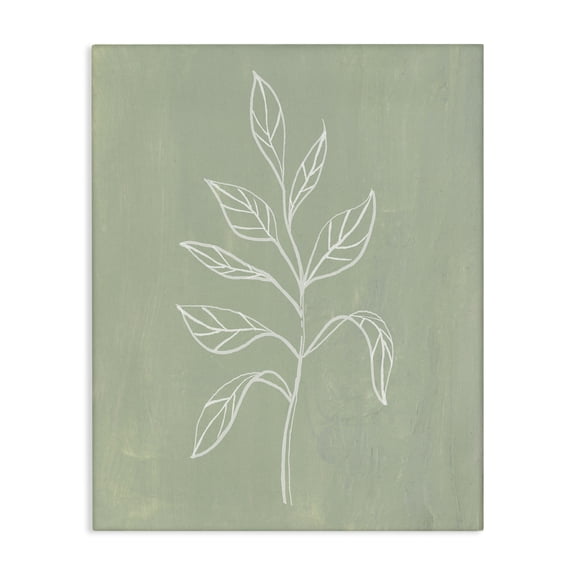 Stupell Industries Modern Drooping Plant Leaves Canvas Art, 16 x 20, by Patricia Pinto