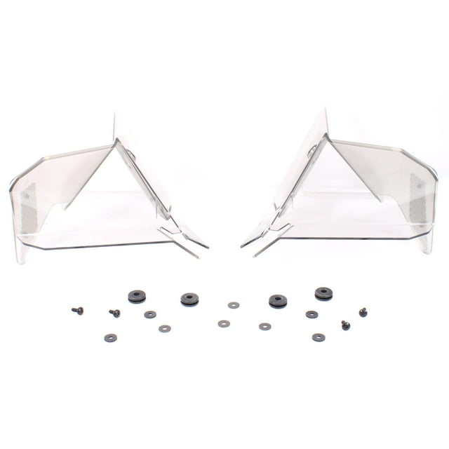 Ski-Doo New OEM Windshield Side Deflector Kit, Fits REV-XM, XS, in Smoke, 860201221