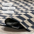thumbnail image 2 of nuLOOM Dominique Abstract Checkered Fringe Area Rug, 6' 7" x 10' 2", Dominique Navy, 2 of 12