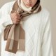 thumbnail image 2 of Bufanda para hombre, otoño e invierno, marca de moda, informal, gruesa, cálida, resistente al frío, regalo de cumpleaños para novio, 2 of 6