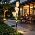 thumbnail image 4 of Luz solar solar para flor artificial para el jardín y decoración del jardín exterior del sendero • Luz solar impermeable LED para jardines, 4 of 6