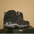 thumbnail image 2 of N I-K-E / A i r-Jor-dan 8 Retro Chrome Men'S Size 10 Black, 2 of 6