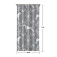 thumbnail image 5 of Terrier Dog Silhouette Dog and Flower Floral Shower Curtain 36"x72" ,Bathroom Decorative Shower Curtains Set with 12 Hooks,Modern Waterproof Washable Shower Curtain, 5 of 6