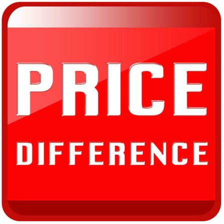 price difference