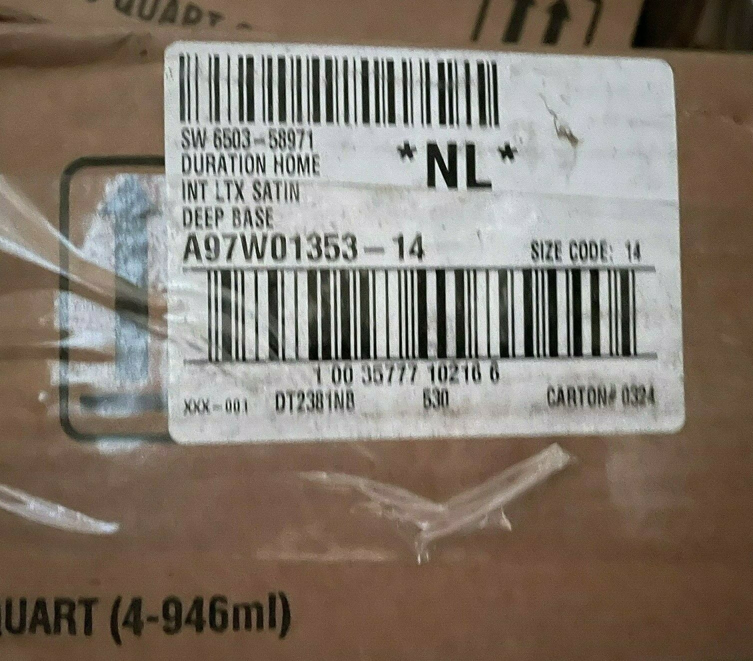 Duration Home Interior Acrylic Latex SATIN A97W0135314 SW 650358971