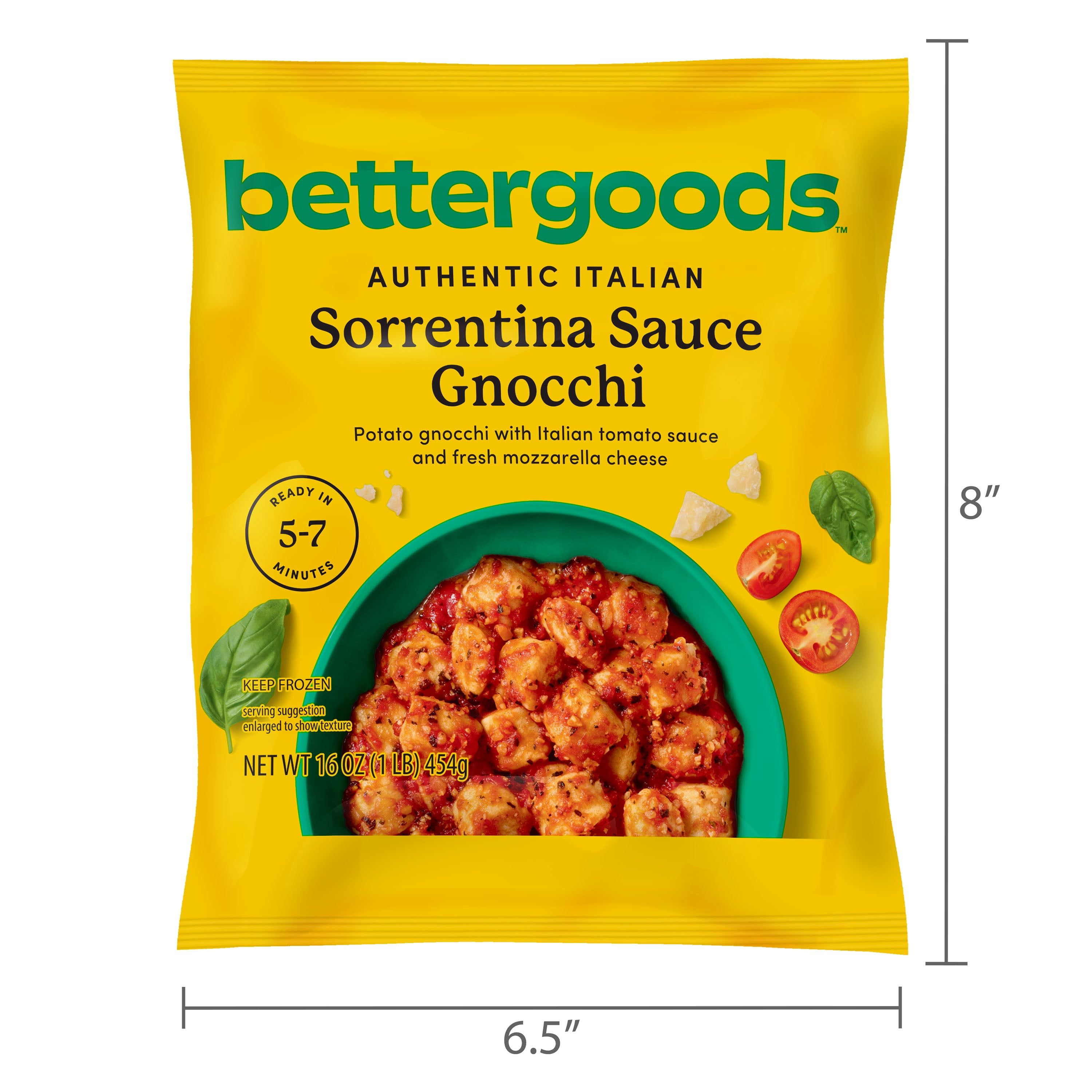 bettergoods Sorrentina Sauce Gnocchi, 16 oz (Frozen)