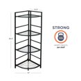 FlipShelf-Folding Metal Shelf-No Assembly-Bookcase-Style (4 Shelves