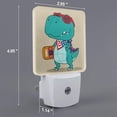 thumbnail image 2 of Fotbe Cool Dino Playing Skateboard Luz Nocturna LED, Luz de Noche con Sensor de Luz Natural de Anochecer a Amanecer, Se Enchufa a la Pared, Blanco Cálido 0.5W-US, 2 of 7